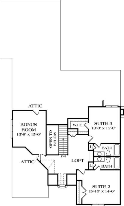 Floorplan 2 for House Plan #3323-00293