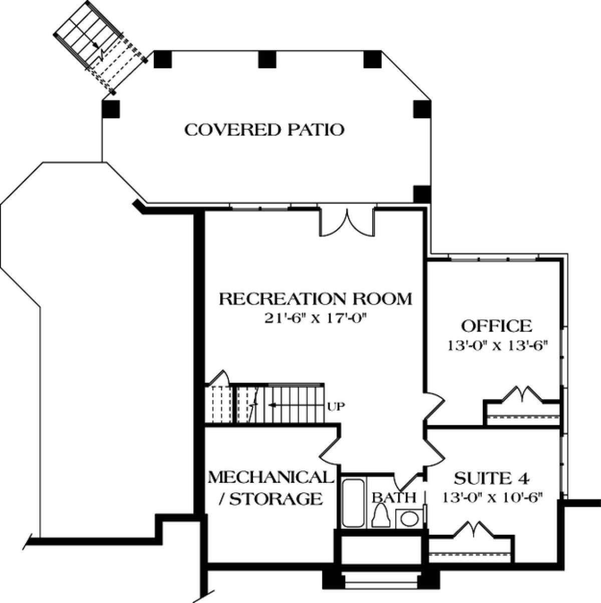 Floorplan 1 for House Plan #3323-00300