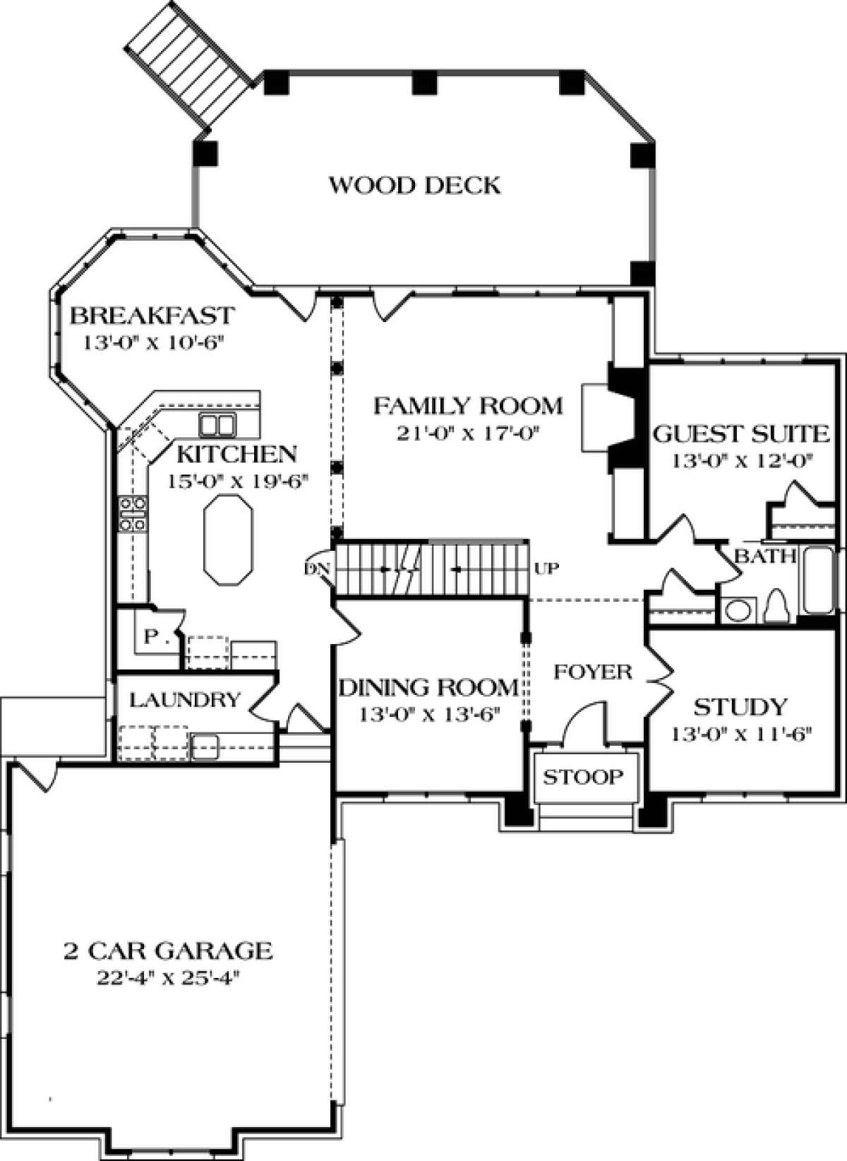 Floorplan 2 for House Plan #3323-00300