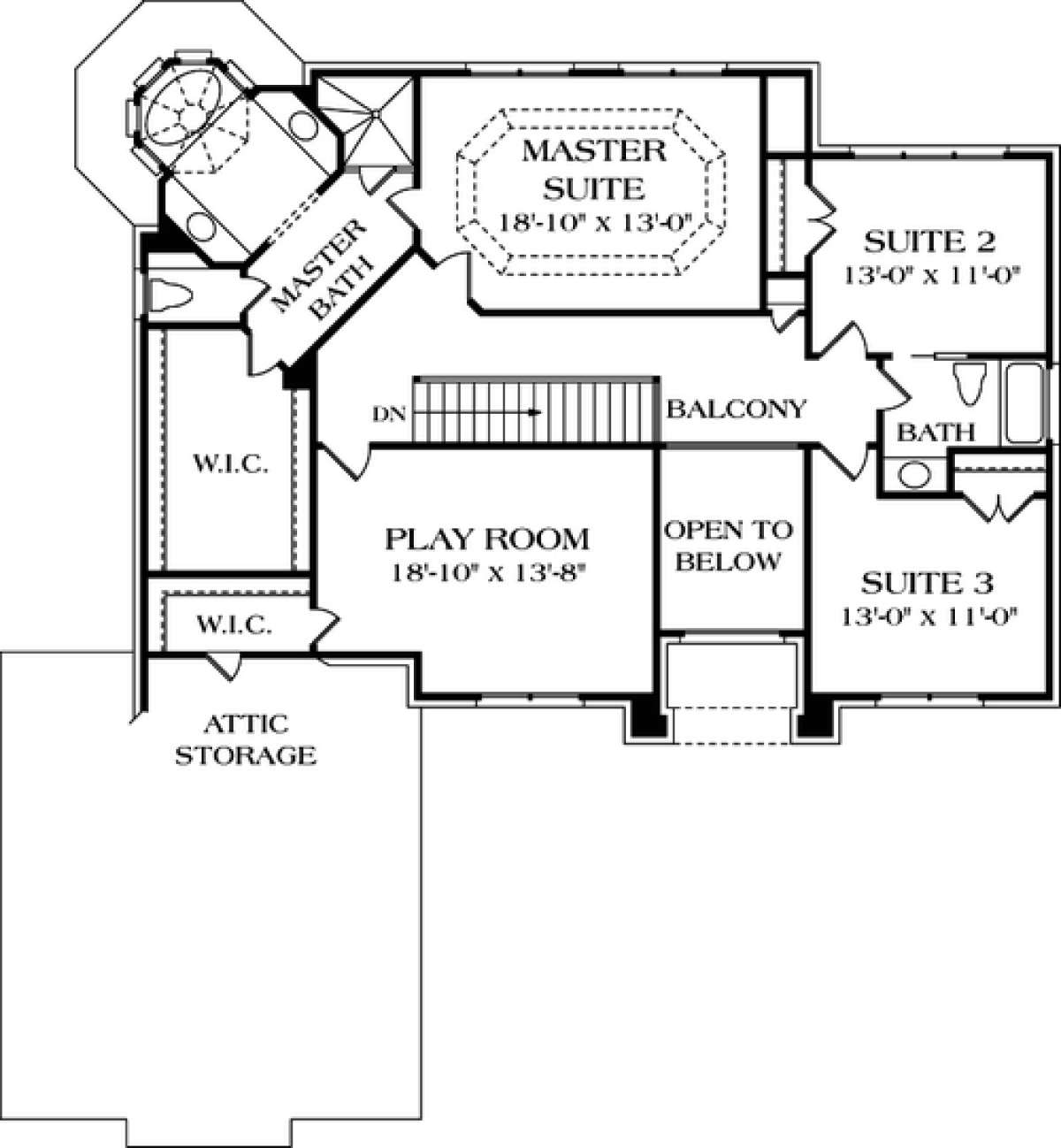 Floorplan 3 for House Plan #3323-00300