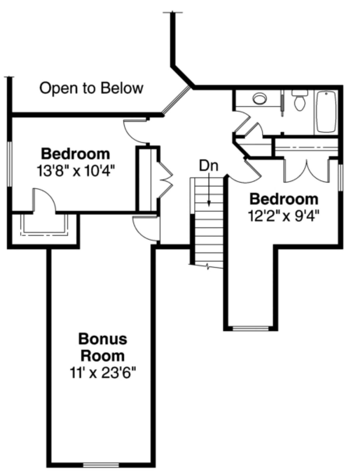 Floorplan 2 for House Plan #035-00362