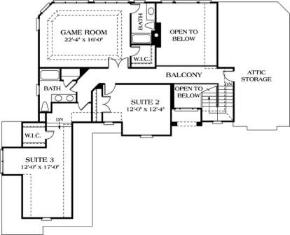 Floorplan 2 for House Plan #3323-00305
