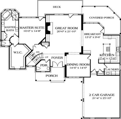 Floorplan 2 for House Plan #3323-00306