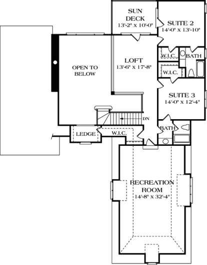 Floorplan 2 for House Plan #3323-00310