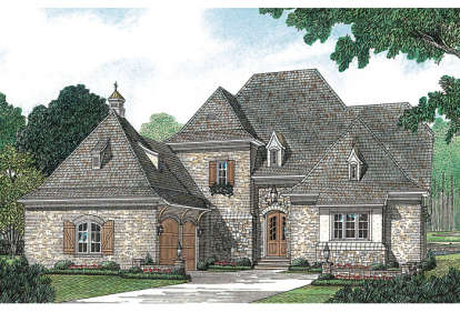 European House Plan #3323-00311 Elevation Photo