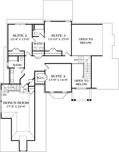 Floorplan 2 for House Plan #3323-00312