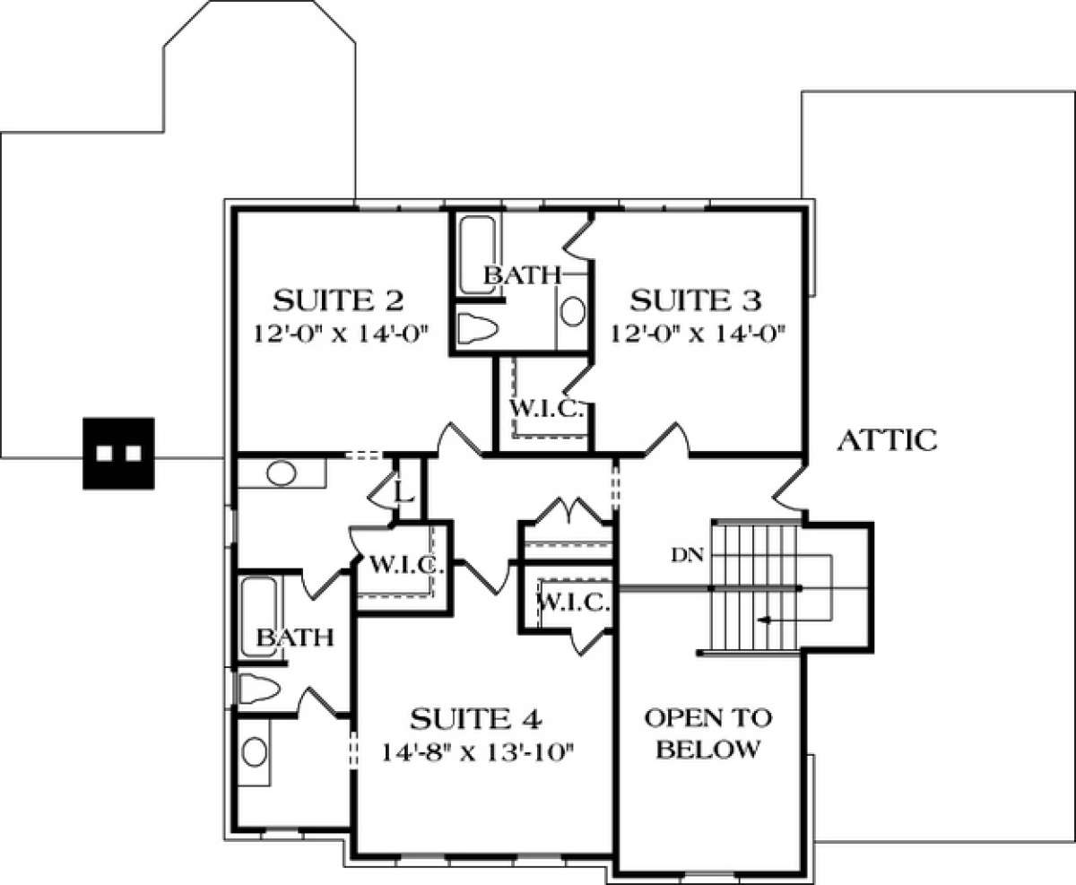 Floorplan 3 for House Plan #3323-00314