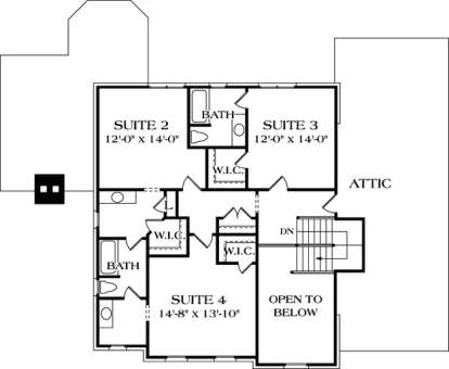 Floorplan 3 for House Plan #3323-00314