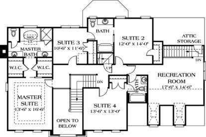 Floorplan 2 for House Plan #3323-00316
