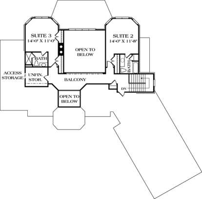 Floorplan 3 for House Plan #3323-00319