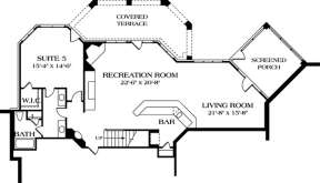 Floorplan 1 for House Plan #3323-00320