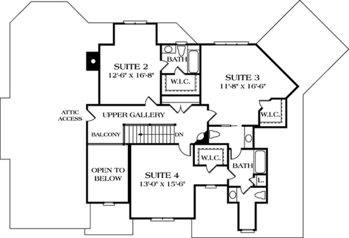Floorplan 3 for House Plan #3323-00320