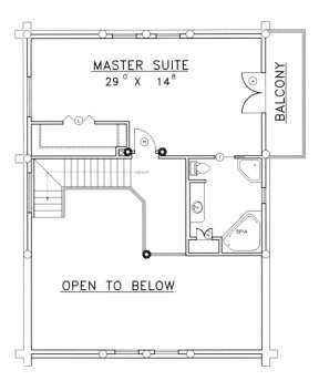 Second Floor for House Plan #039-00043