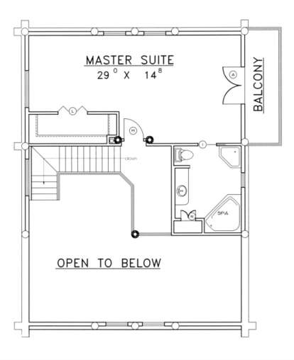 Second Floor for House Plan #039-00043