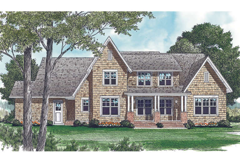 Cottage House Plan #3323-00322 Elevation Photo