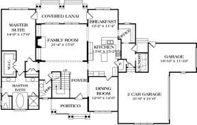 Floorplan 1 for House Plan #3323-00322