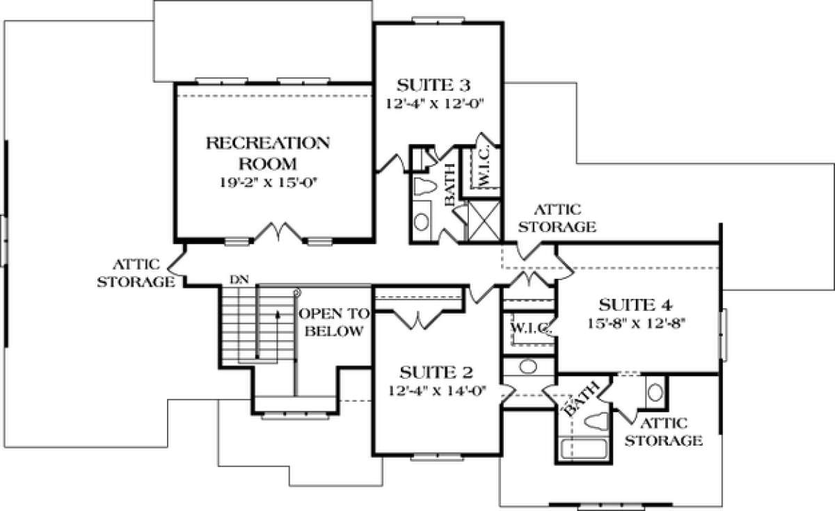 Floorplan 2 for House Plan #3323-00322