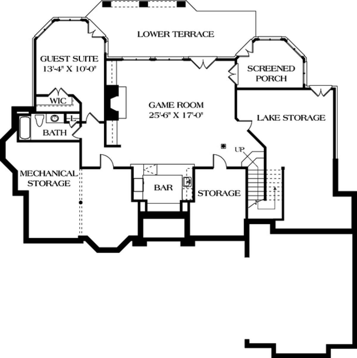 Floorplan 1 for House Plan #3323-00324