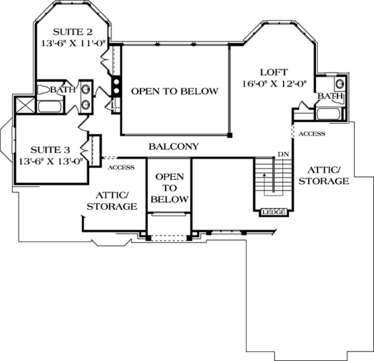 Floorplan 3 for House Plan #3323-00324