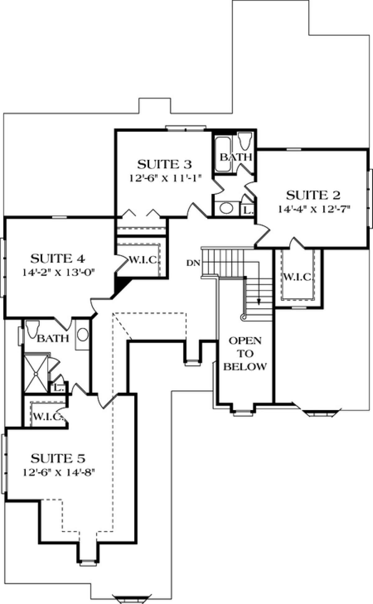 Floorplan 2 for House Plan #3323-00326
