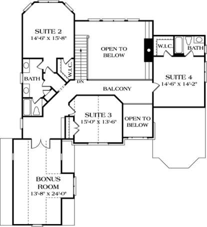 Floorplan 2 for House Plan #3323-00327