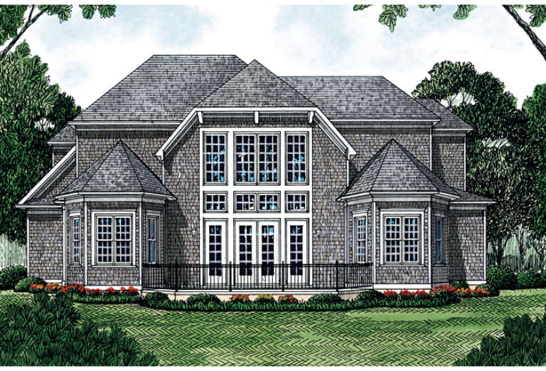 French Country House Plan #3323-00328 Elevation Photo