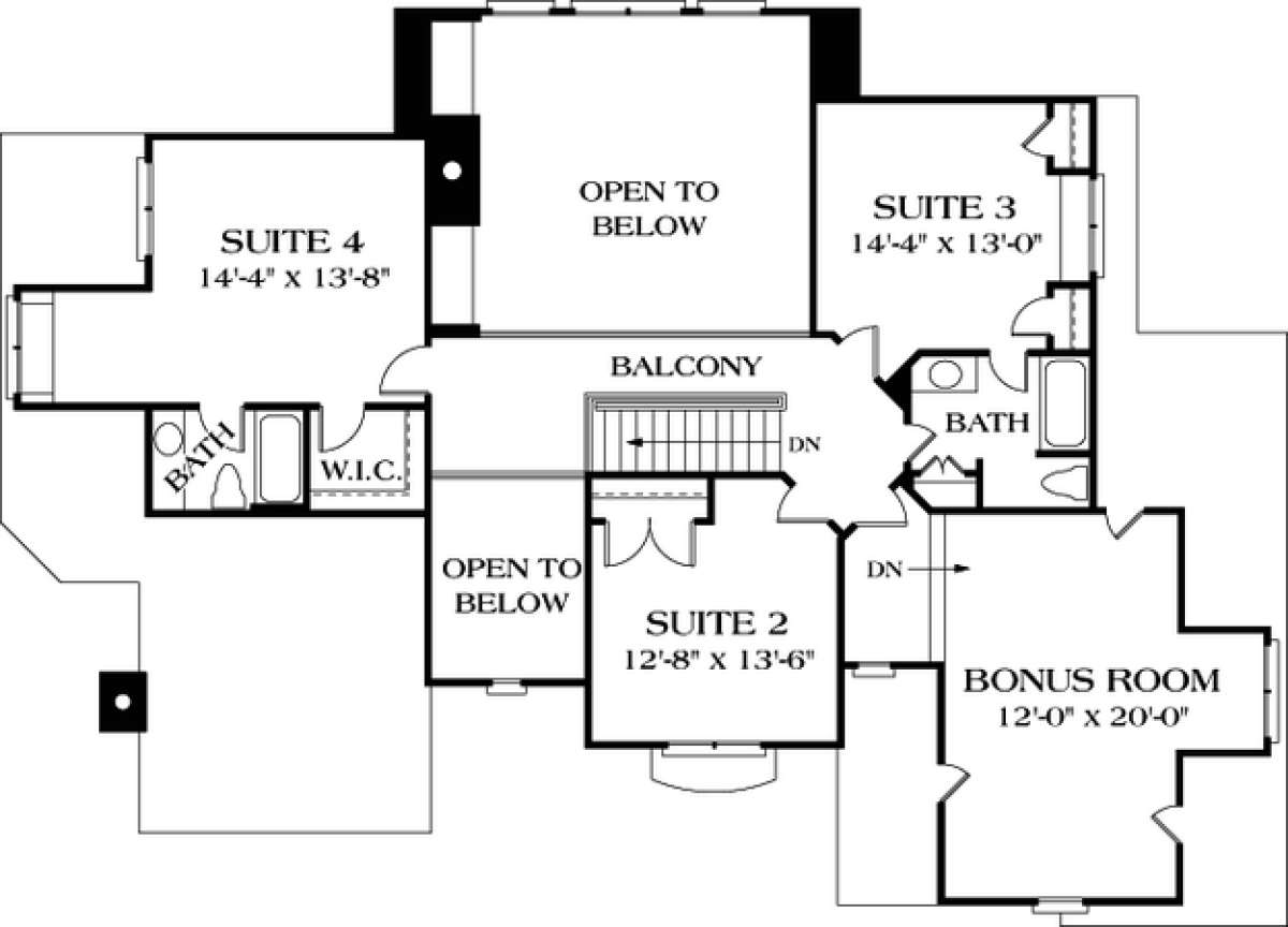 Floorplan 2 for House Plan #3323-00328