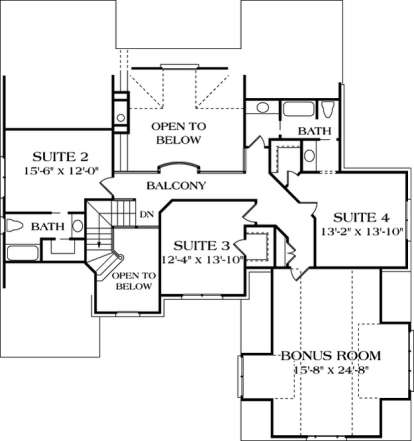 Floorplan 2 for House Plan #3323-00329