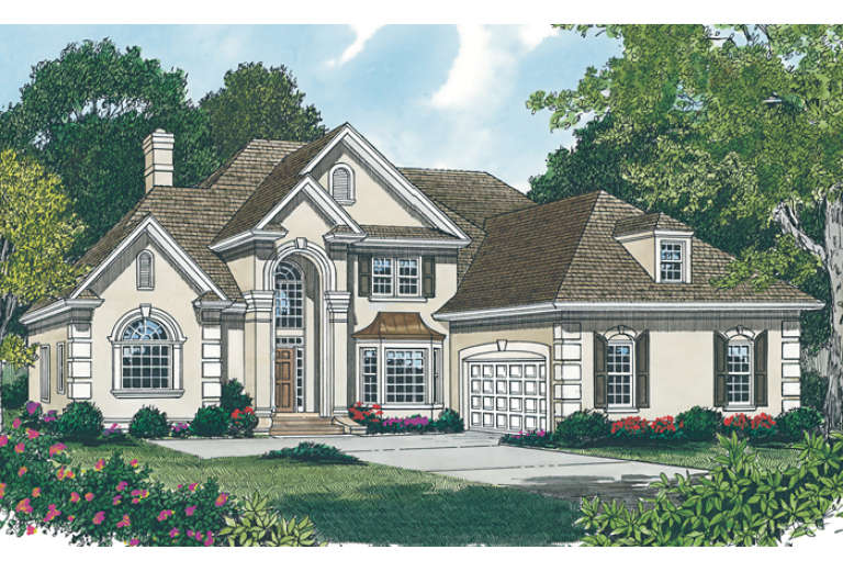 Traditional House Plan #3323-00330 Elevation Photo