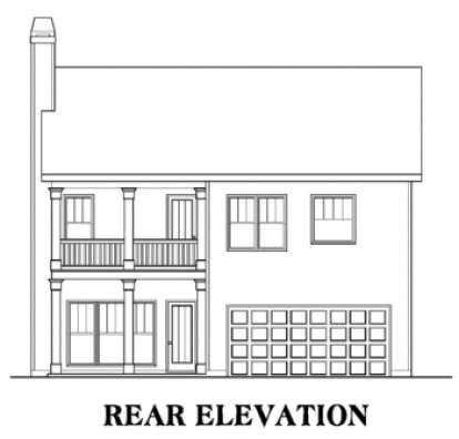 Traditional House Plan #009-00110 Elevation Photo