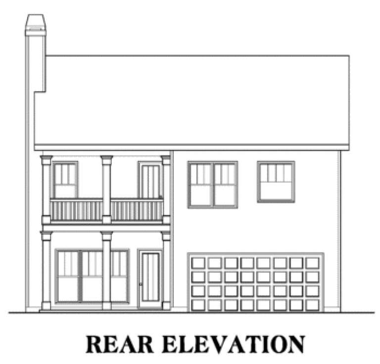 Traditional House Plan #009-00110 Elevation Photo