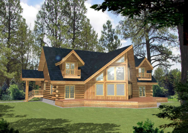 House Plan House Plan #1280 Rear Elevation