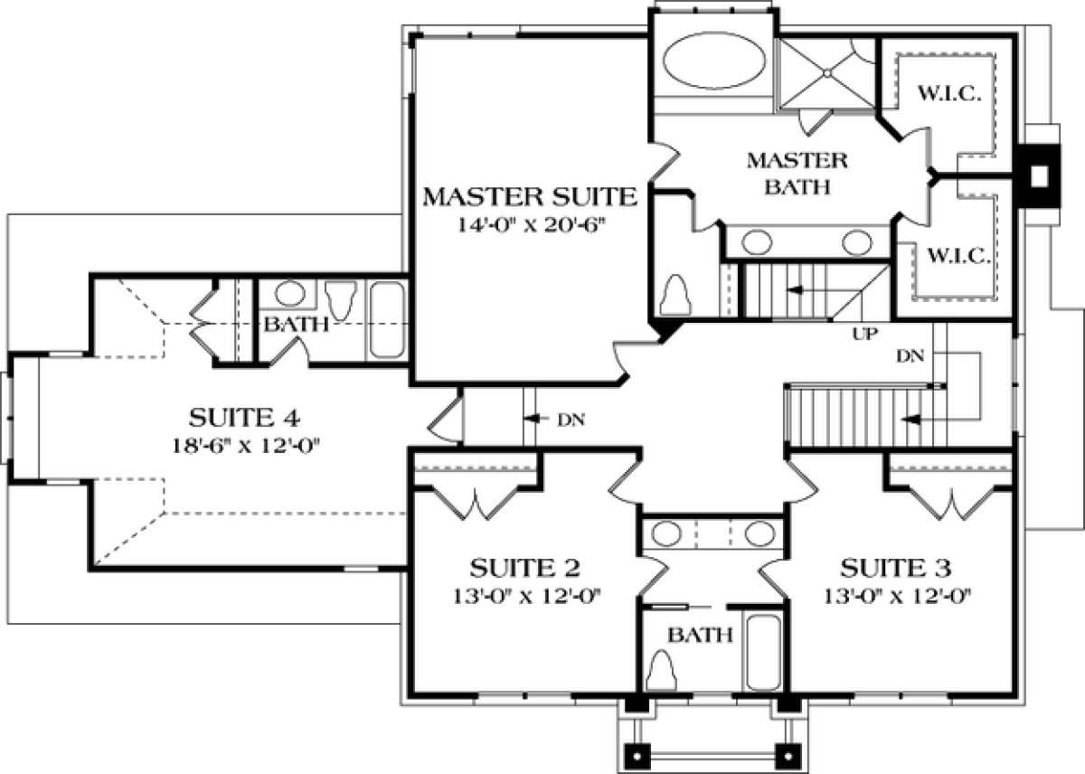 Floorplan 2 for House Plan #3323-00331