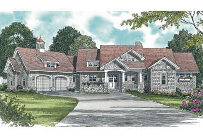 Cottage House Plan #3323-00332 Elevation Photo