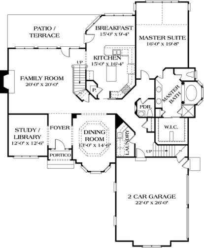 House Plan House Plan #12802 Drawing 1