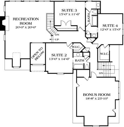 Floorplan 2 for House Plan #3323-00333