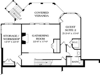 Floorplan 1 for House Plan #3323-00335