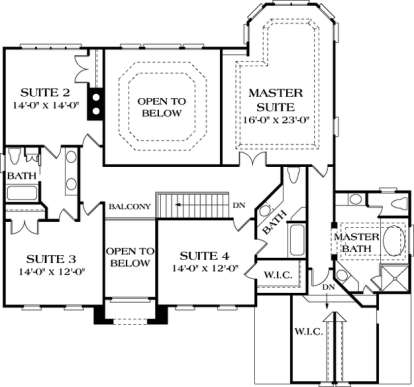 Floorplan 3 for House Plan #3323-00335
