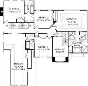 Floorplan 2 for House Plan #3323-00337
