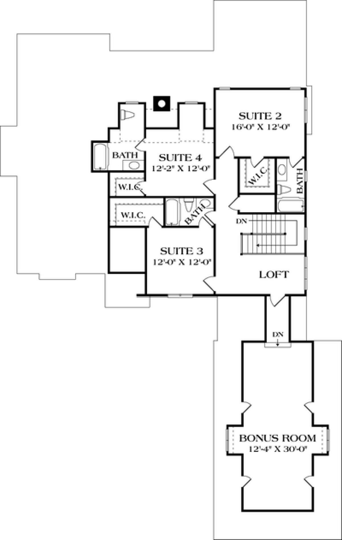 Floorplan 2 for House Plan #3323-00338