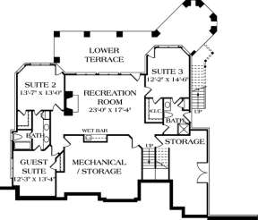 Floorplan 1 for House Plan #3323-00339