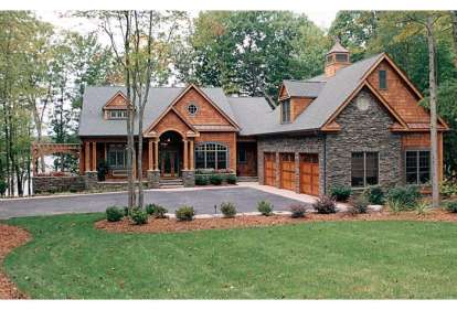 4 Bed, 4 Bath, 4304 Square Foot House Plan - #3323-00340