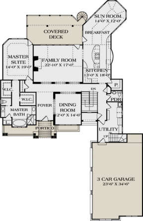 Main Floor for House Plan #3323-00340