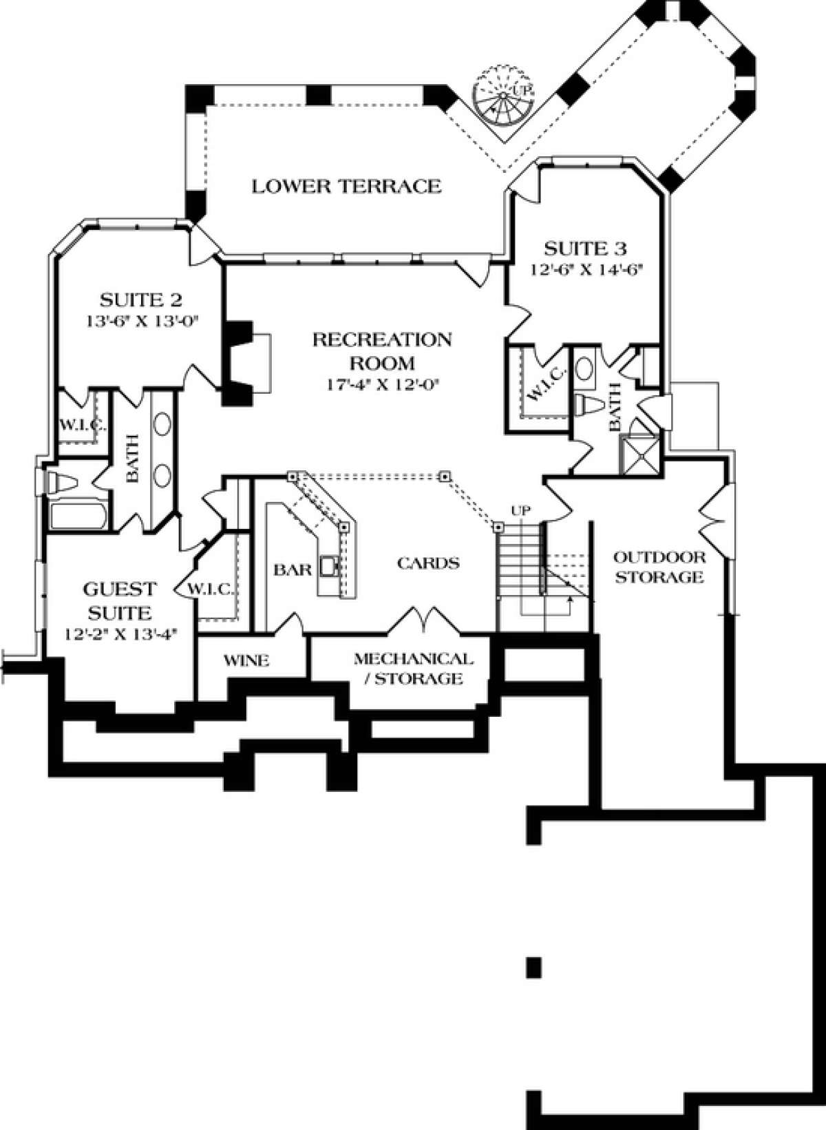Floorplan 1 for House Plan #3323-00341