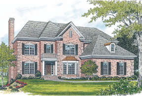 Traditional House Plan #3323-00346 Elevation Photo