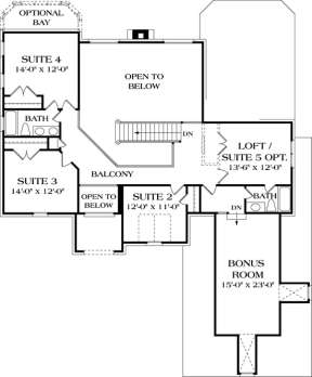 Floorplan 2 for House Plan #3323-00347