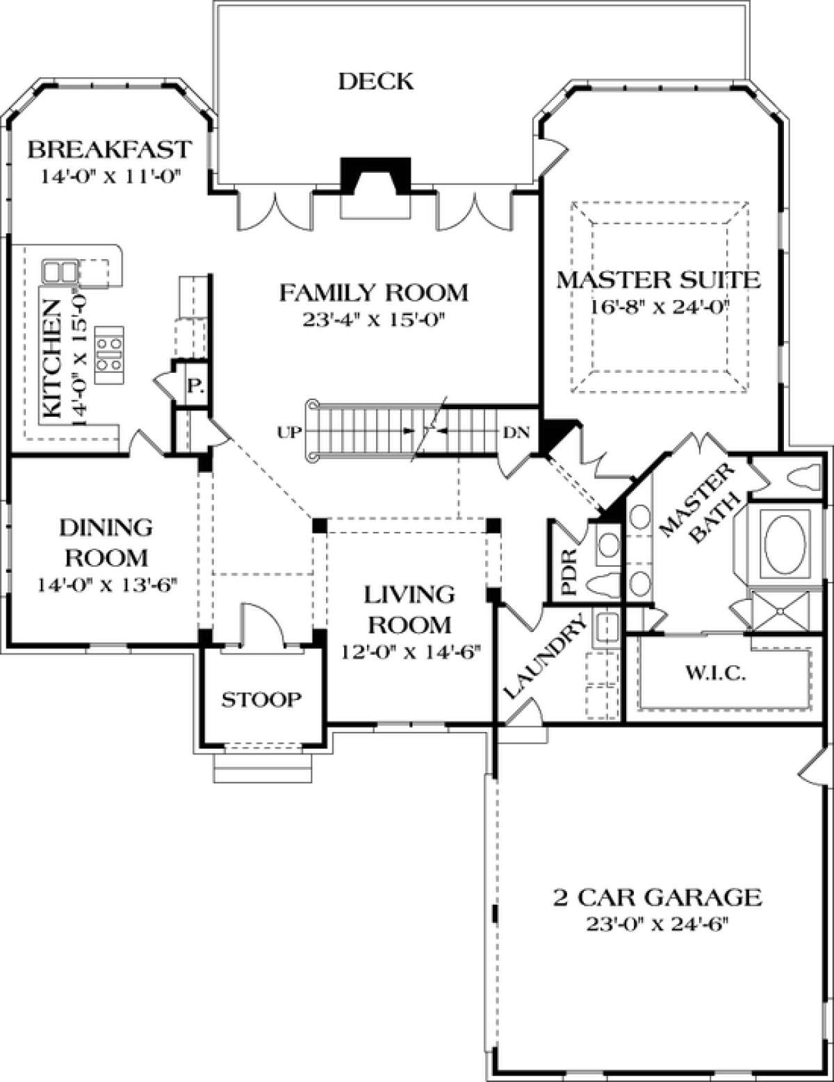 Floorplan 2 for House Plan #3323-00348