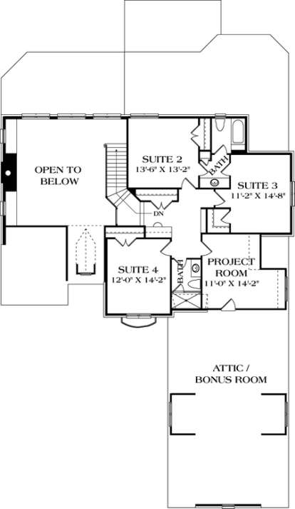 Floorplan 2 for House Plan #3323-00349