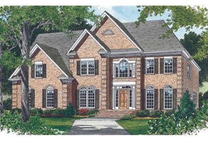 5 Bed, 4 Bath, 3691 Square Foot House Plan - #3323-00350