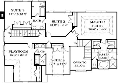 Floorplan 2 for House Plan #3323-00350